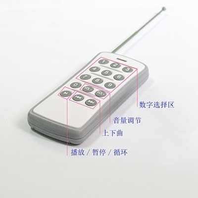 无线语音提醒器老人呼叫器多路控制语音方案